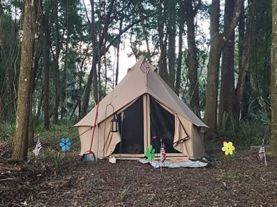 Tent Camping Site At Citra Royal Palm RV Park