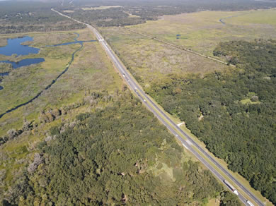 Drone Show of Hwy 301 in Citra, FL