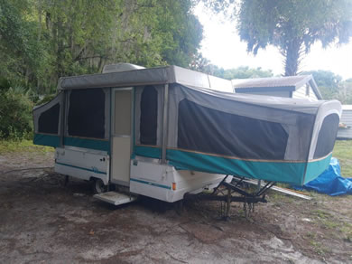 Pop Up Camper PuP at Citra Royal Palm RV Park