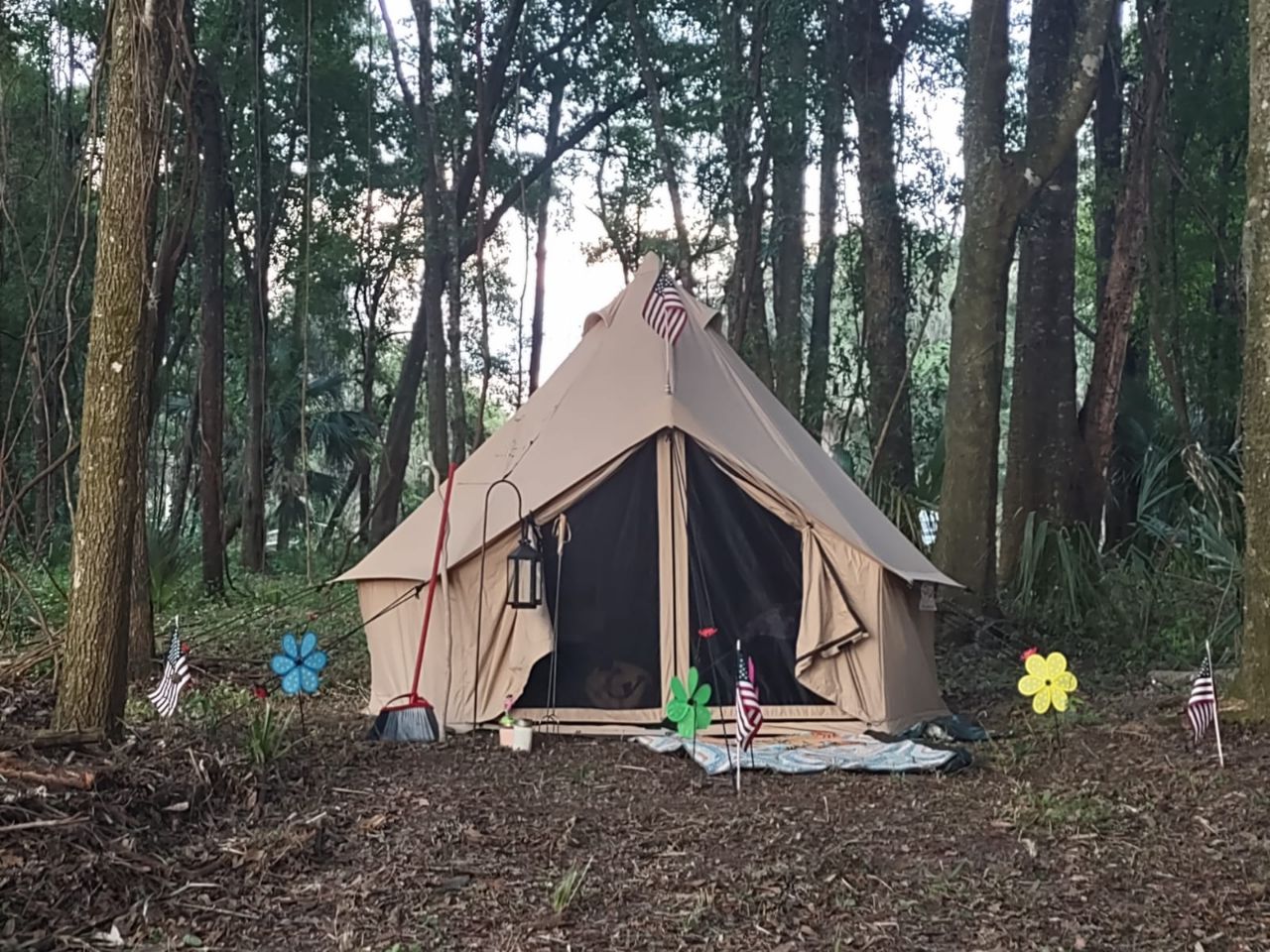 Tent Camping Site At Citra Royal Palm RV Park